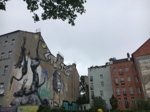 Street art in Berlin seen on a walking tour of the city